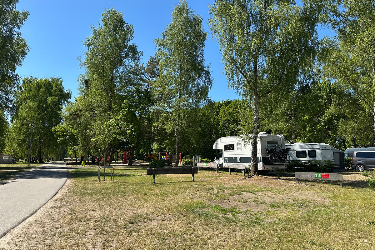 Parzellierte Stellplätze