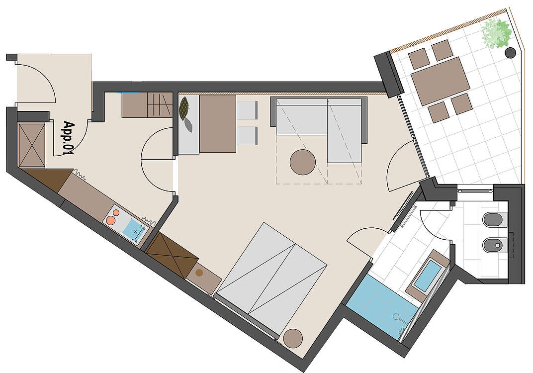 Appartement Löwenzahn